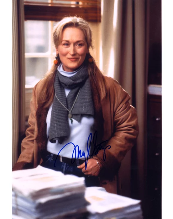 Meryl Streep autograph