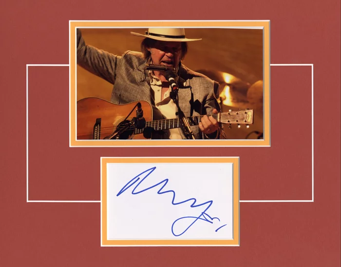 Neil Young autograph