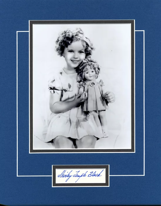 Shirley Temple Black autograph