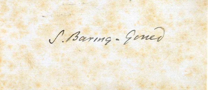 Sabine Baring-Gould autograph