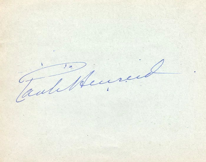 Paul Henreid autograph