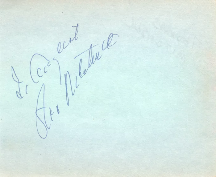 Thomas Mitchell autograph