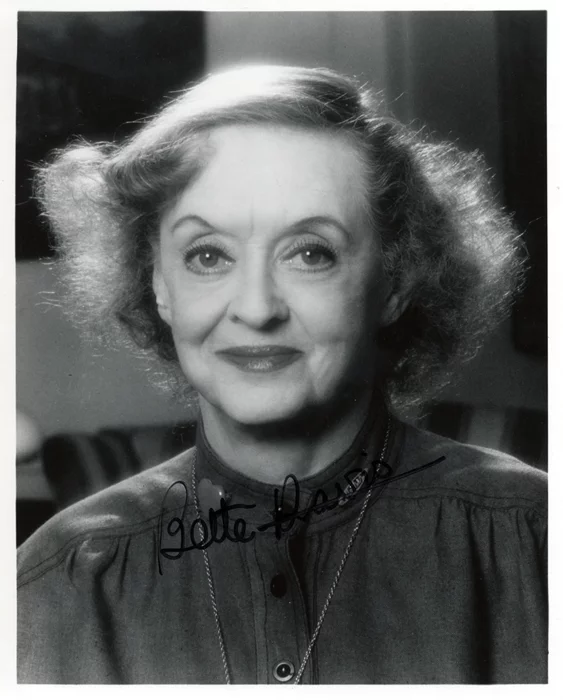 Bette Davis autograph