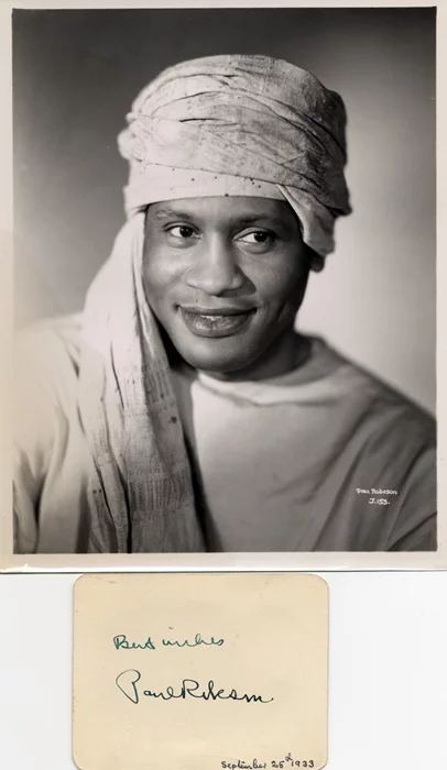 Paul Robeson autograph