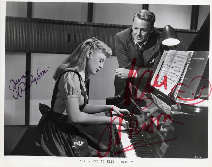 Too Young To Kiss autograph