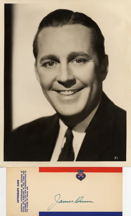 James Dunn autograph