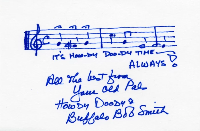 Buffalo Bob Smith autograph