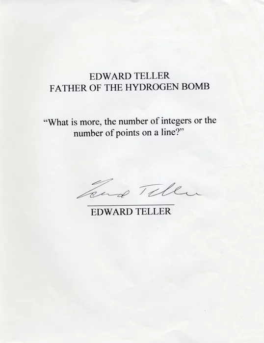 Edward Teller autograph