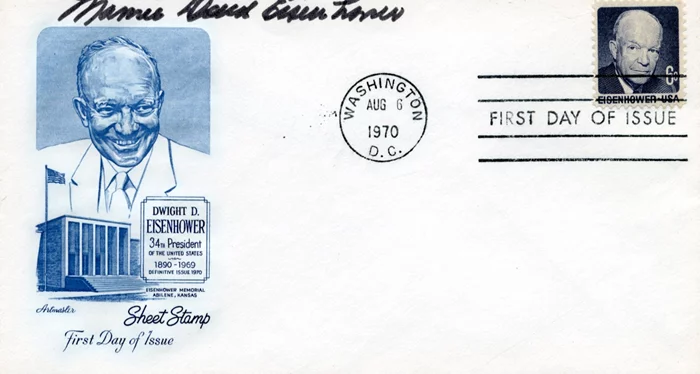 Mamie Daud Eisenhower autograph