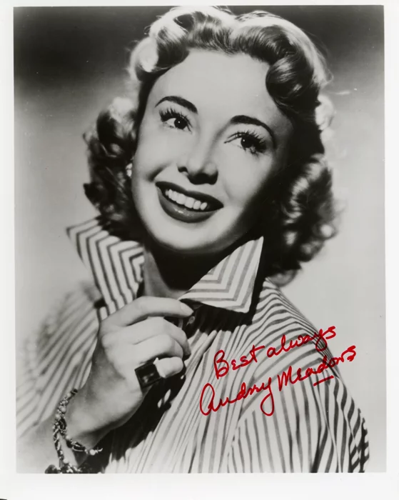 Audrey Meadows autograph