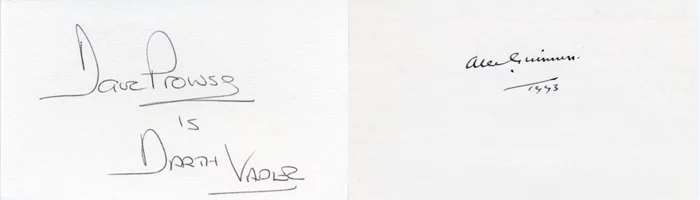 Star Wars: Episode IV - A New Hope autograph