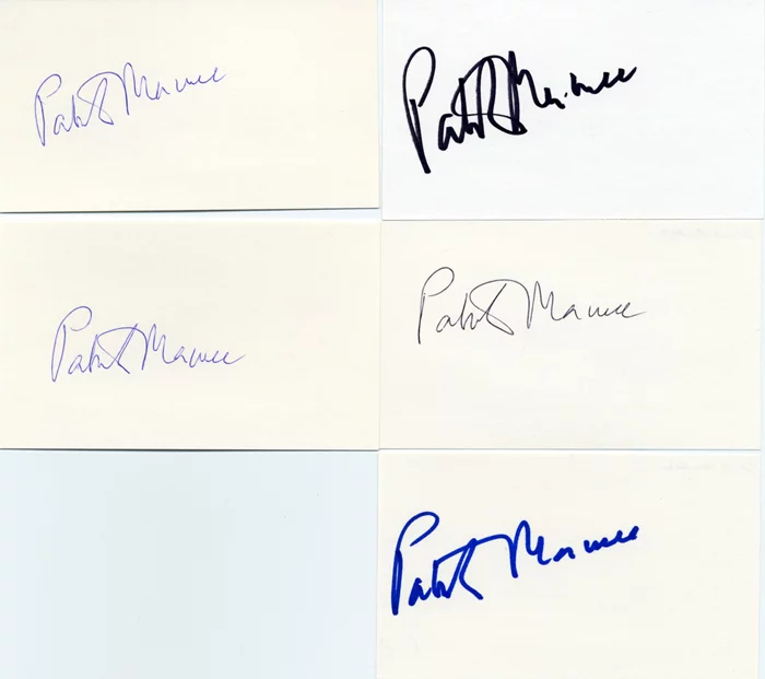 Patrick MacNee autograph