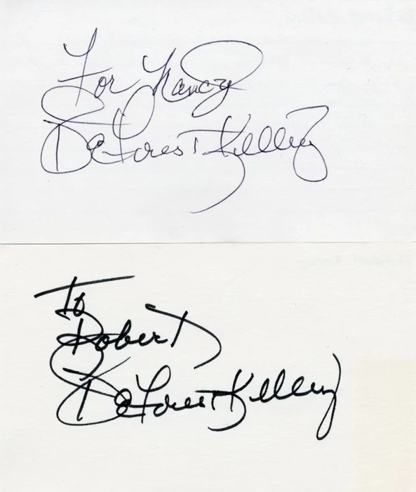 Deforest Kelley autograph