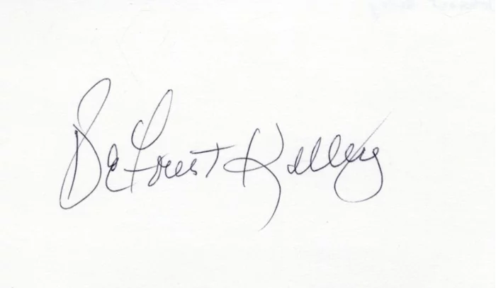Deforest Kelley autograph