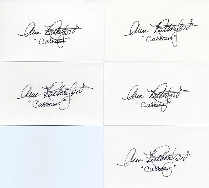 Ann Rutherford autograph