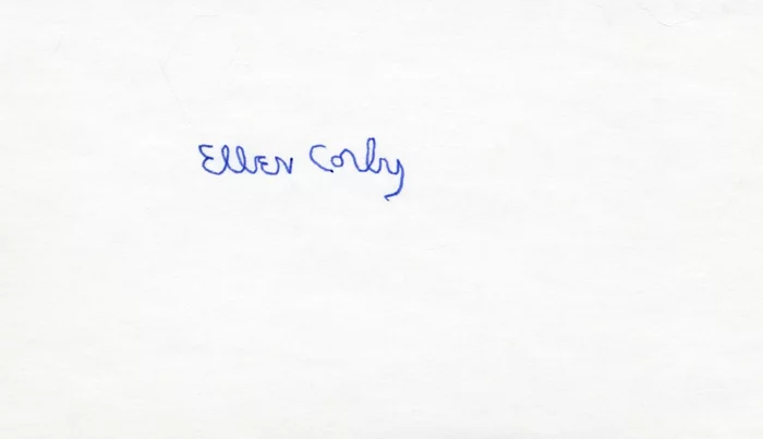 Ellen Corby autograph
