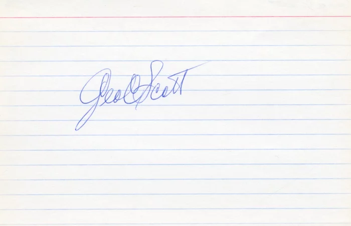 George C. Scott autograph