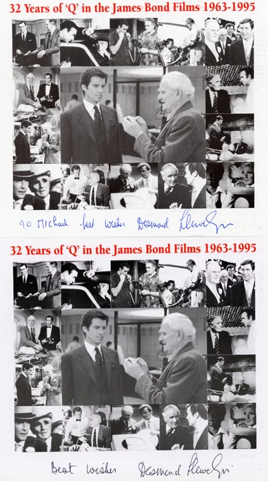 Desmond Llewelyn autograph