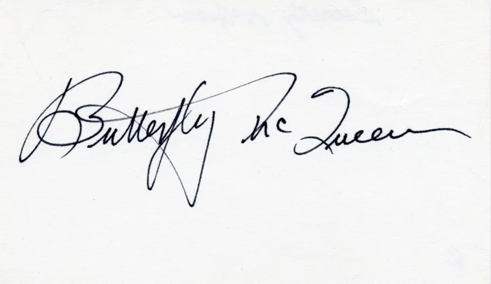 Butterfly McQueen autograph