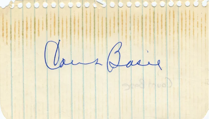 Count Basie autograph