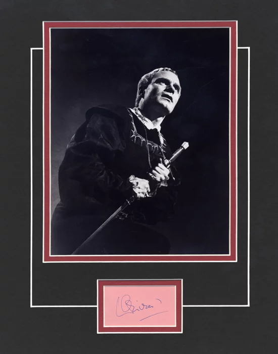 Laurence Olivier autograph