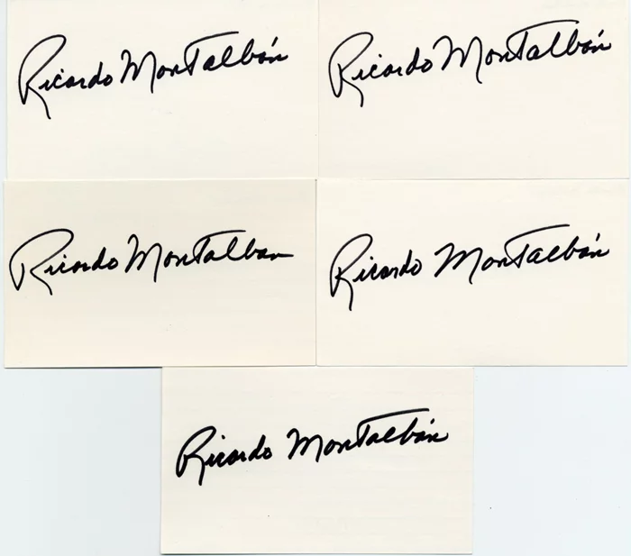 Ricardo Montalban autograph