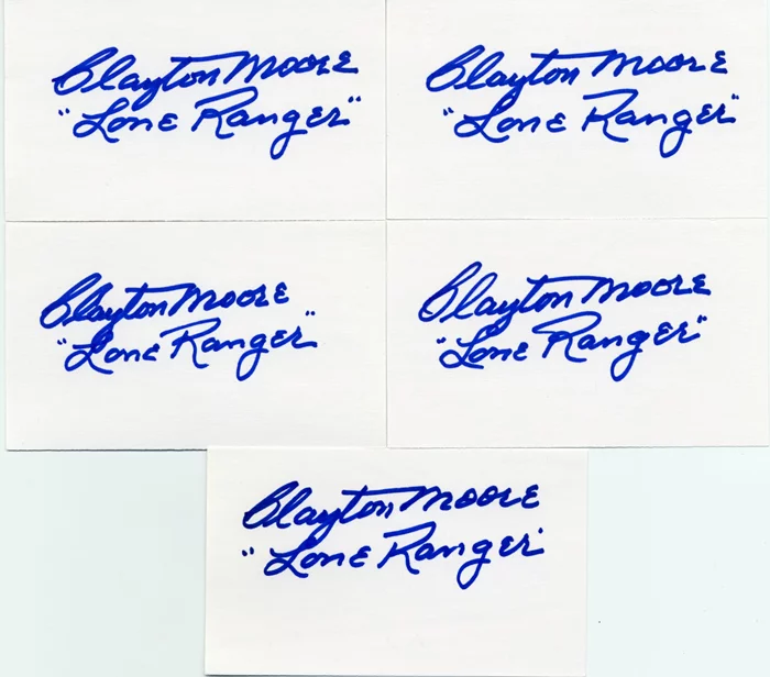 Clayton Moore autograph