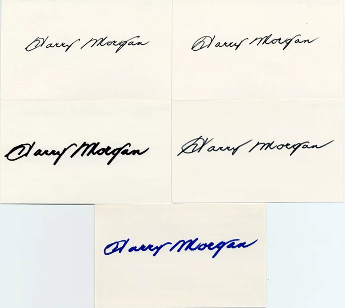 Harry Morgan autograph