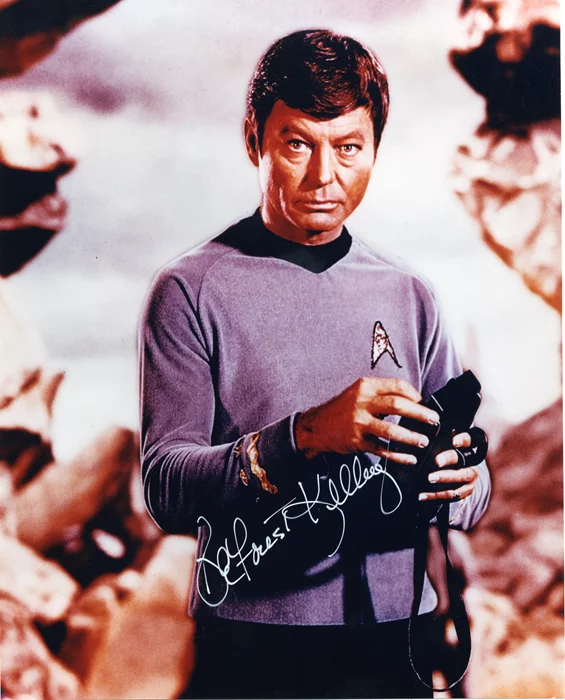 Deforest Kelley autograph