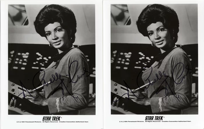 Nichelle Nichols autograph