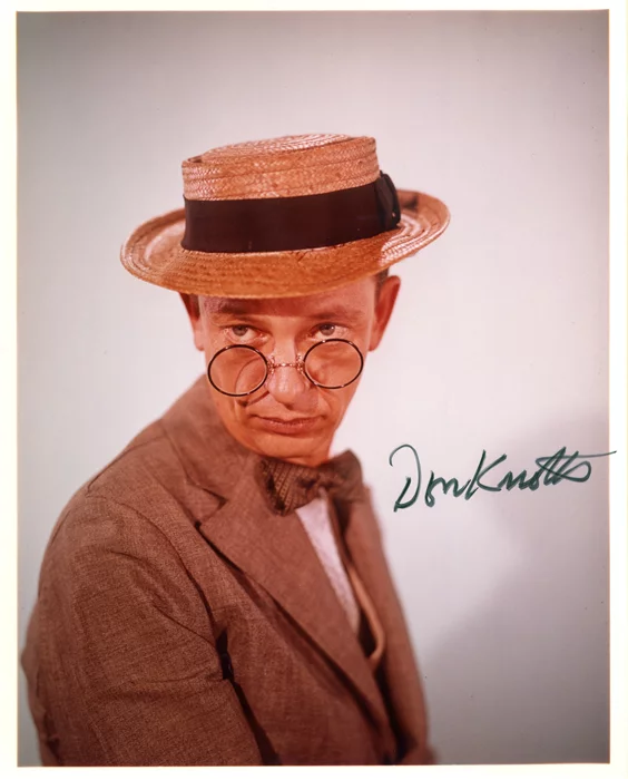Don Knotts autograph