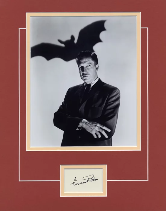 Vincent Price autograph