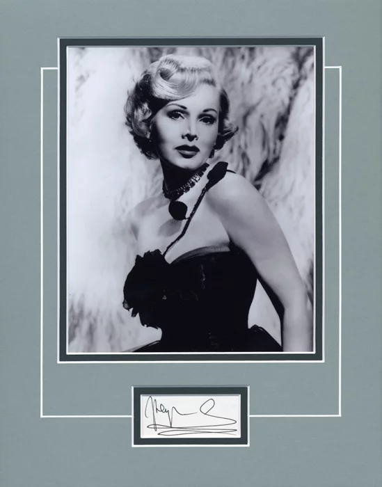 Zsa Zsa Gabor autograph