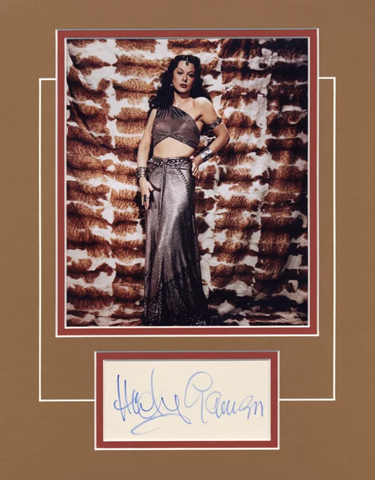 Hedy LaMarr autograph