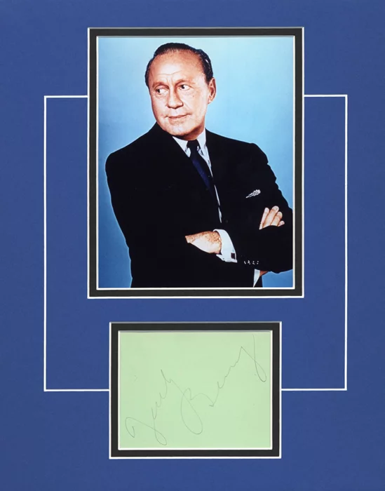 Jack Benny autograph