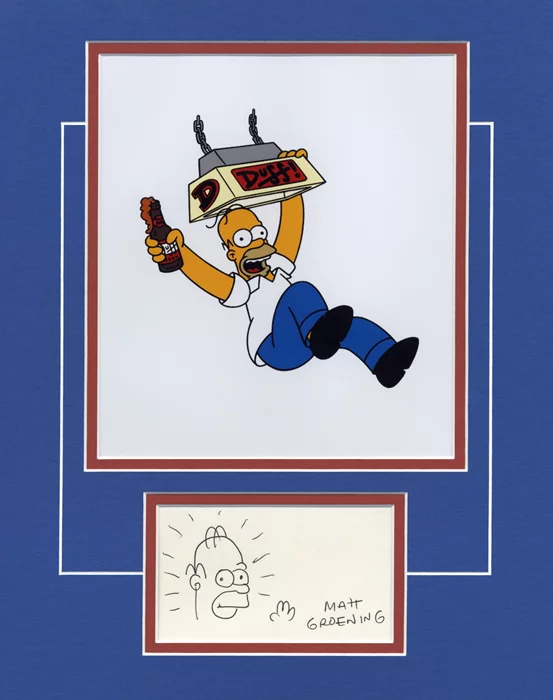 The Simpsons autograph