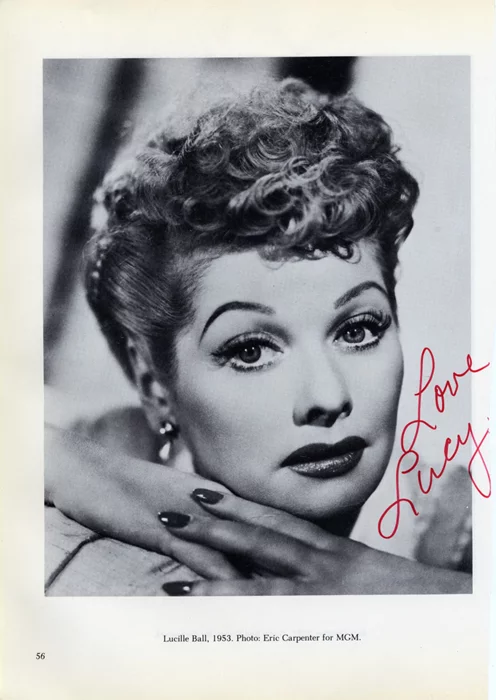 Lucille Ball autograph