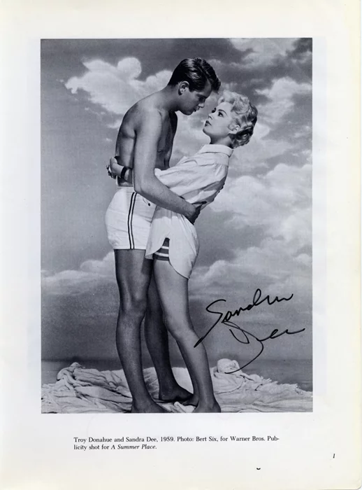 Sandra Dee autograph