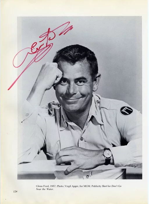 Glenn Ford autograph