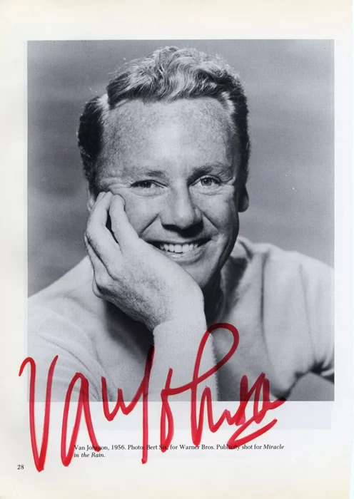 Van Johnson autograph