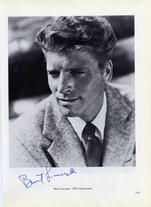 Burt Lancaster autograph