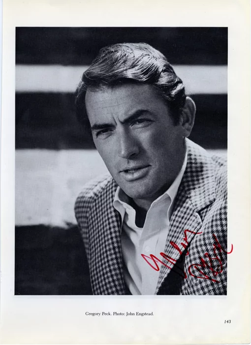 Gregory Peck autograph
