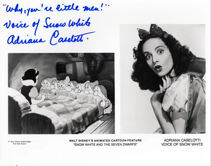 Adriana Caselotti autograph