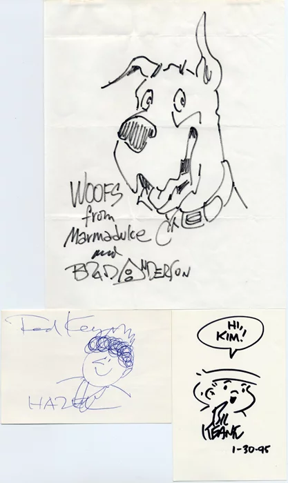 Cartoonists autograph