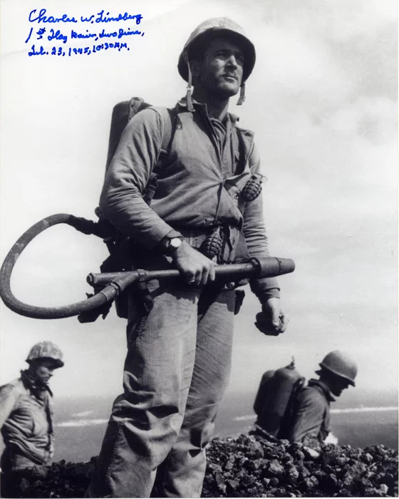 Charles W. Lindberg autograph
