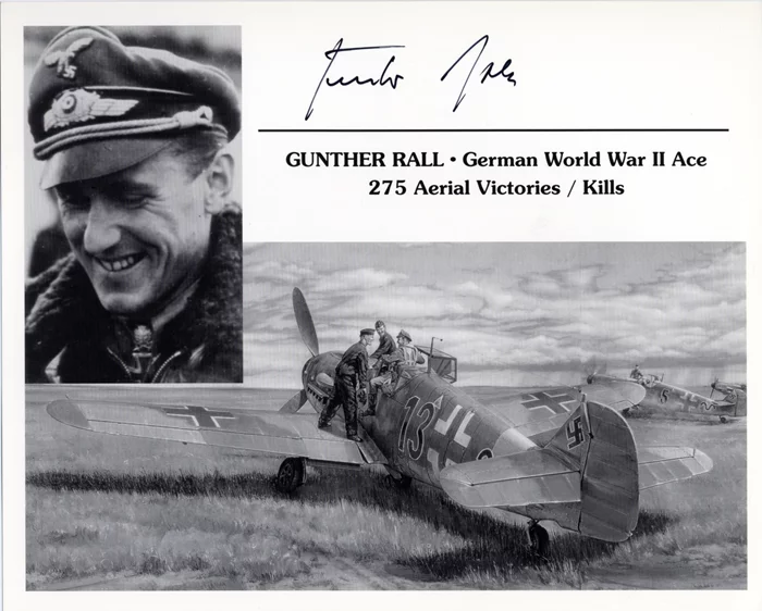 Gunther Rall autograph