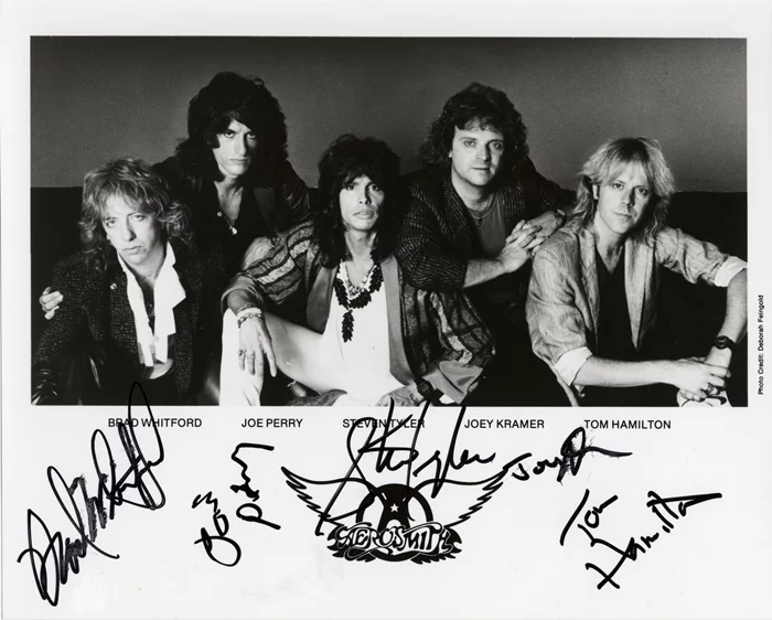 Aerosmith autograph