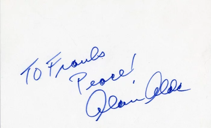 Alan Alda autograph