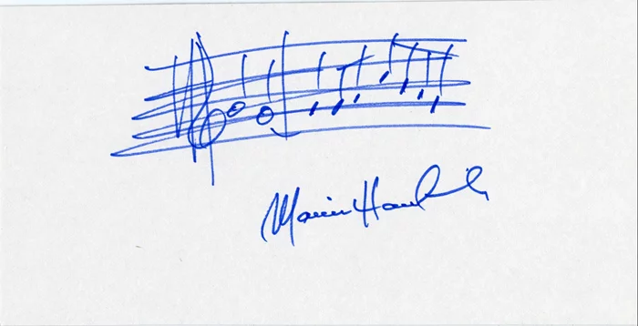 Marvin Hamlisch autograph