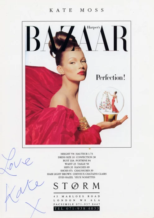 Kate Moss autograph